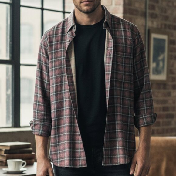 The Territory Ahead Other - Vintage Plaid The Territory Ahead 100% Silk Button Down Shirt M Medium